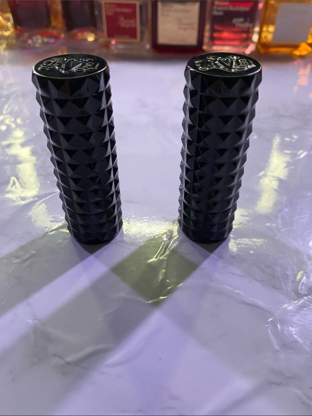 Kat von d Lolita and Misfit Black Studded D  Pair